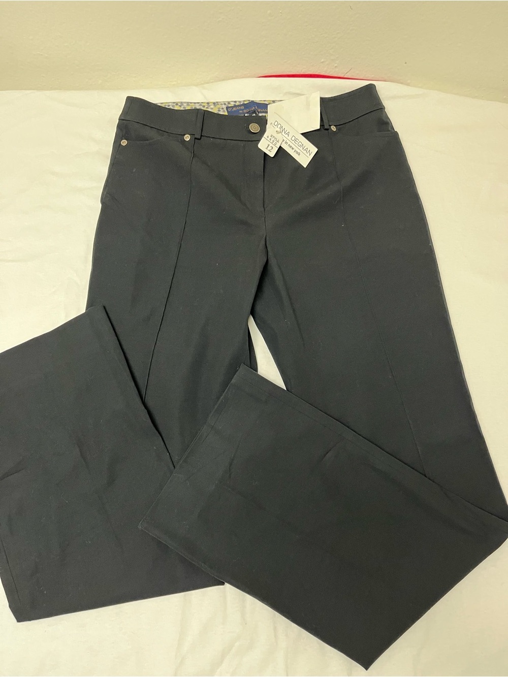 Donna Degnan Black Dress Pants – Size 12 – New With Tags